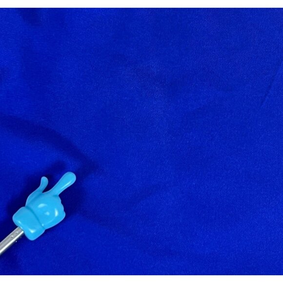 Allison Daley High Rise Trouser Pants Women's 14 Blue Elastic Waist Straight Leg - Picture 9 of 9